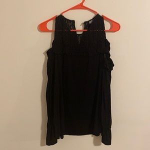 Sexy black off shoulder shirt